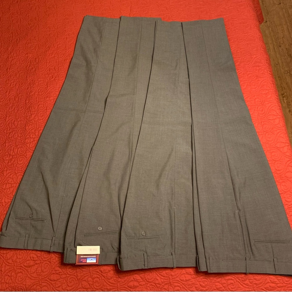 2 pair of new gray dress/work pants 34/34 comfort fit